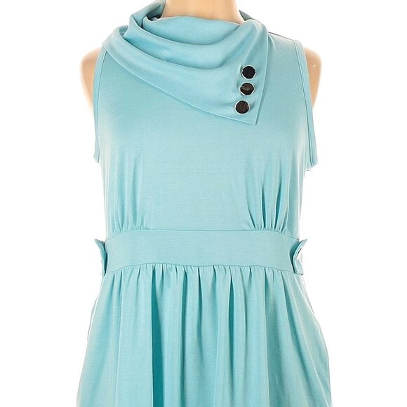 Modcloth "Coach Tour" Dress in Baby Blue - Picture 1 of 4